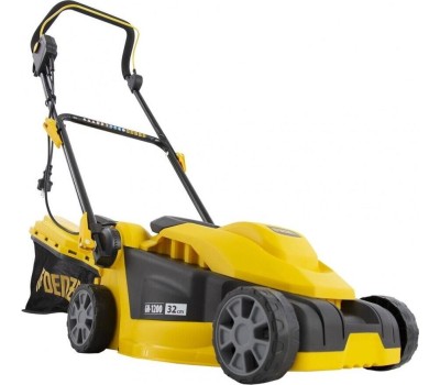 Газонокосилки электрические DENZEL Газонокосилка электрическая GM-1200, 1200 Вт, шир. 32 см, 3 уров., травосб. 25 л. 96615