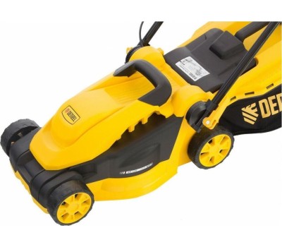 Газонокосилки электрические DENZEL Газонокосилка электрическая GM-1200, 1200 Вт, шир. 32 см, 3 уров., травосб. 25 л. 96615