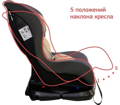 Автокресло детское KIDS PLANET (KRES2557) Asteroid, бежевый латте