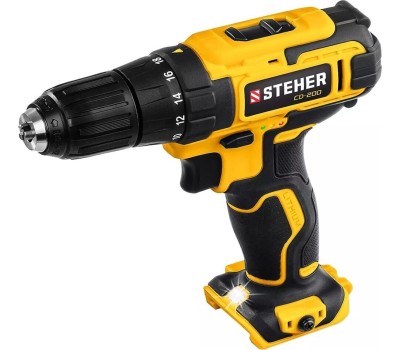 Дрель STEHER CD-200 20В в коробке, дрель-шуруповерт (Без АКБ)