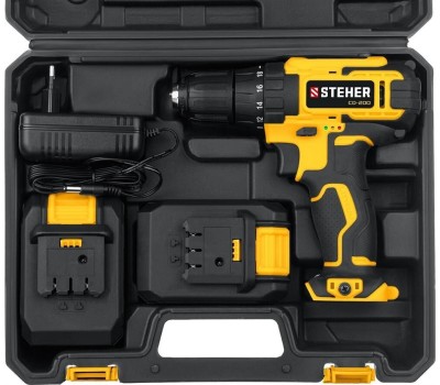 Дрель STEHER CD-200 20В в коробке, дрель-шуруповерт (Без АКБ)