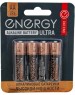 Батарейка алкалиновая ENERGY Ultra LR6/4B (АА) (104405)