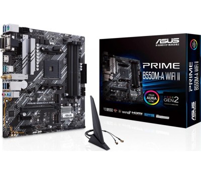 Материнская плата ASUS PRIME B550M-A (mATX, B550, 4xDDR4-4800, M.2, VGA, DVI, HDMI, COM)