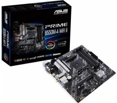 Материнская плата ASUS PRIME B550M-A (mATX, B550, 4xDDR4-4800, M.2, VGA, DVI, HDMI, COM)