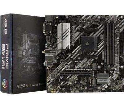 Материнская плата ASUS PRIME B550M-A (mATX, B550, 4xDDR4-4800, M.2, VGA, DVI, HDMI, COM)
