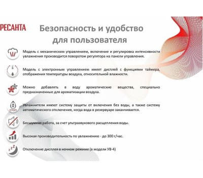 Увлажнитель воздуха РЕСАНТА УВ-4 67/7/2