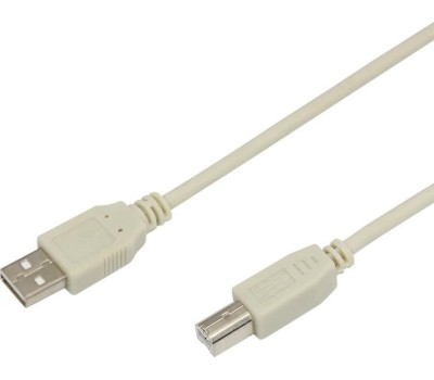 Дата-кабель REXANT (18-1106) Кабель USB (шт. USB B - шт. USB A) 3 метра, серый REXANT