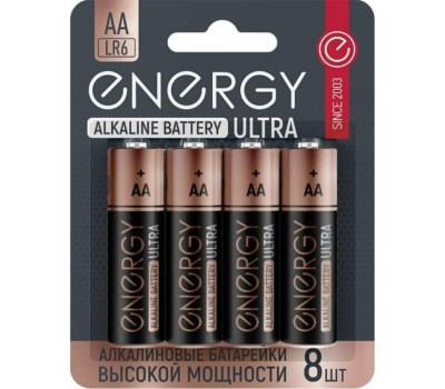 Батарейка алкалиновая ENERGY Ultra LR6/8B (АА) 104980