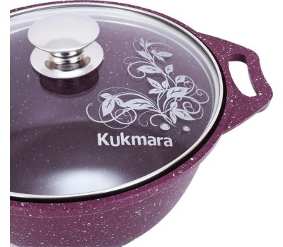 Кастрюля KUKMARA к21tsm а/пр литая 2,0л стекл/кр Trendy style mystery