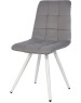 Стул обеденный POLINI Home Berlin SM, светло-серый - белый (2 кор.)