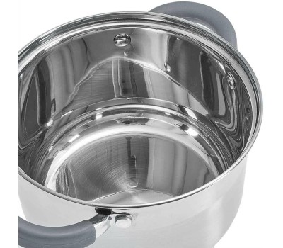 Набор посуды из нерж.стали WEBBER BE-626/8 8 пр. 2,2л, 3,0л, 4,0л, 6,6л