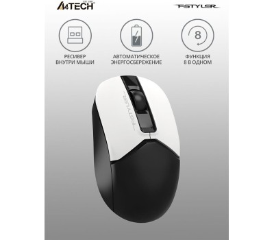 A4TECH Fstyler FG12 Panda белый/черный оптическая (1200dpi)