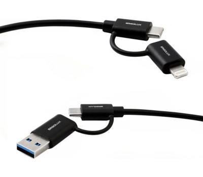 Кабель ERGOLUX (15248) ELX-CDC07-C02 Черный