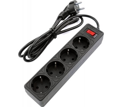 Сетевой фильтр 5BITES SP4B-518 GARDA - 4 роз - 1,8 м - черный