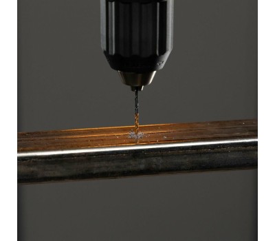 Набор сверл DENZEL Набор сверл по металлу, 1,5-6,5 мм, HSS-Tin, Golden Tip, 13 шт 72318