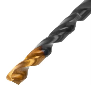 Набор сверл DENZEL Набор сверл по металлу, 1,5-6,5 мм, HSS-Tin, Golden Tip, 13 шт 72318