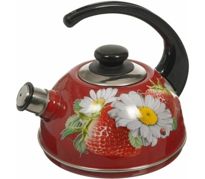 Чайник ЭМАЛЬ T04/25/01 эмал 2,5л конс/руч бордо