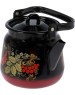 Чайник СИБИРСКИЕ ТОВАРЫ С2716.38 ,С2716.8 эмал 3,5л с рис Красно-Черный
