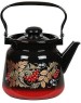 Чайник СИБИРСКИЕ ТОВАРЫ С2716.38 ,С2716.8 эмал 3,5л с рис Красно-Черный