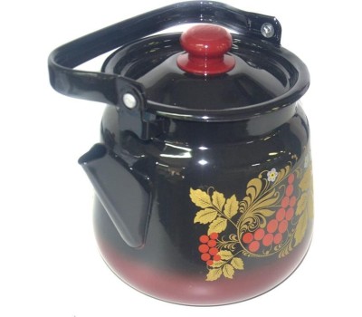 Чайник СИБИРСКИЕ ТОВАРЫ С2716.38 ,С2716.8 эмал 3,5л с рис Красно-Черный