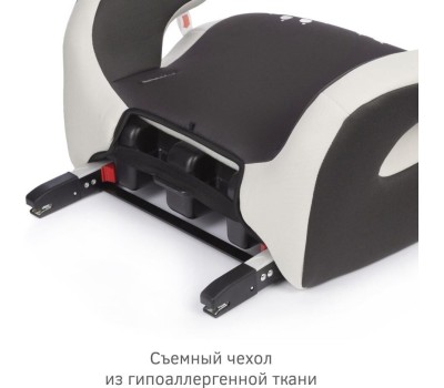 Детское автомобильное кресло SIGER KRES3996 Бустер Fix Lux гр.III, енот серый, бежевый