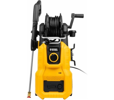 Мойка высокого давления DENZEL Моечная машина высокого давления R-200D, 2400 Вт, 200 бар, 420 л/ч, с барабаном// 58264