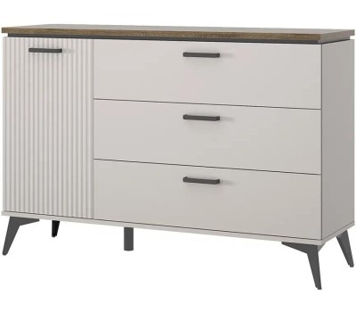 Корпусная мебель АНРЭКС VINATI Тумба 1D3S Цвет ПЕРСИДСКИЙ ЖЕМЧУГ/АМАРОК (3 уп.)