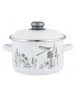 Кастрюля APPETITE 1RD221M FLORA-2 эмал цил 5,5л