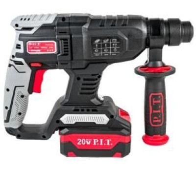 Перфоратор аккумуляторный P.I.T. Перфоратор SDS-Plus аккум. бесщеточный PBH20H-22A/1 (20В, 2.0Дж, 2реж, Ø22мм, 1акб, ЗУ, кейс)