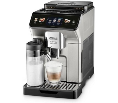 DELONGHI Кофемашина автоматическая Eletta Explore ECAM450.65.S, 19Бар, с автоматическим капучинатором, серебристый