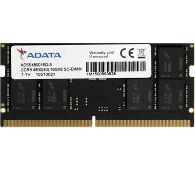 Оперативная память ADATA Модуль памяти SODIMM 16GB DDR5-4800 AD5S480016G-S
