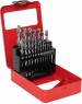 Набор сверл MATRIX Набор сверл по металлу, 1-10 мм (через 0.5 мм) HSS 19 шт, металлическая коробка, цилиндрический хвостовик 72388