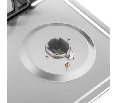 Варочная панель газовая MAUNFELD Газовая варочная панель EGHS.64.6CS/G, 4 конфорки, нержавеющая сталь, серебристый