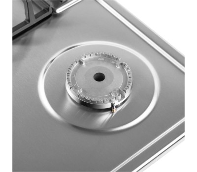 Варочная панель газовая MAUNFELD Газовая варочная панель EGHS.64.6CS/G, 4 конфорки, нержавеющая сталь, серебристый