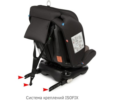Автокресло детское SIGER УУД Престиж Isofix Lux гр.0+/I/II/III, мокко