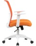 Кресло компьютерное CACTUS Кресло CS-WMC333-OR, сетка/ткань, до 100кг, фиксированные подлокотники, оранжевый