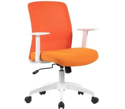 Кресло компьютерное CACTUS Кресло CS-WMC333-OR, сетка/ткань, до 100кг, фиксированные подлокотники, оранжевый