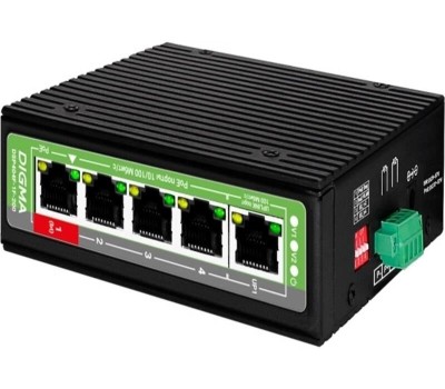 Коммутатор DIGMA Коммутатор DSP404F-1F-200, неуправляемый