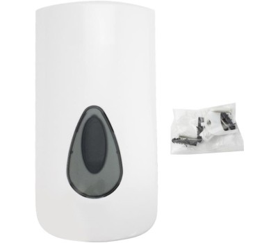 GFmark - Дозатор для ДЕЗИНФЕКЦИИ, пластик АБС, БЕЛЫЙ, большой, с глазком - капля, 1000 мл 653