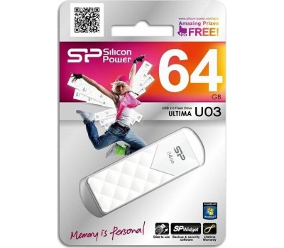 USB флеш SILICON POWER 64GB ULTIMA 03 белый