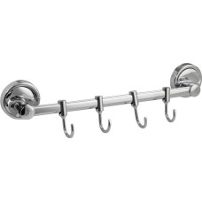 Аксессуары для ванной комнаты и туалета САНАКС 1214 Вешалка с четырьмя крючками прямая