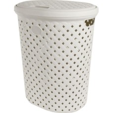 Корзина для белья PLAST TEAM PT408711048 Корзина для белья Rattan 42л 415х330х510 мм молочный туман