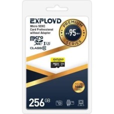 Карта памяти EXPLOYD 256GB microSDXC Class 10 UHS-1 Premium (U3) [EX256GCSDXC10UHS-1-ElU3 w]