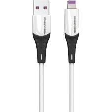 Кабель MORE CHOICE (4620202550026) K35i USB 2.4A для Lightning 8-pin силикон - 1м White