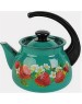 Чайник КМЗ 42715-123/6 эмал 3,0л сфер конс/руч с рис, яркоокрашенный