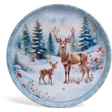 Поднос AGNESS 898-242 ЗИМНЯЯ СКАЗКА 33*2,1см