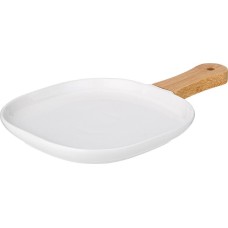 Тарелка LEFARD 761-085 NATIVE квадратная с дерев.ручкой 28,5*18,5*2,3см
