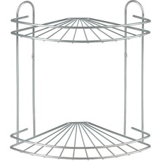 РОССИЯ RUS-385017-2 Zn Полка для ванной 2-ярусная угловая