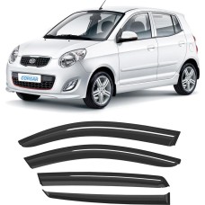 Дефлекторы CORSAR Дефлекторы Kia Picanto I 04-11 хетчбек, нак., 4шт