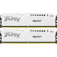 KINGSTON Память FURY Beast White DDR5 DIMM 32Gb PC44800 5600Mhz CL40 1.25V (Kit of 2) (KF556C40BWK2-32)